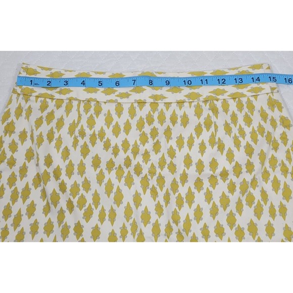 J.Crew Women's Stretch Skirt Size 6 Geometric Diamond Print Knee Length Pencil - Picture 7 of 12